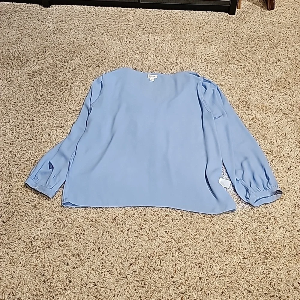 J. Crew blue blouse sz M - Picture 11 of 11